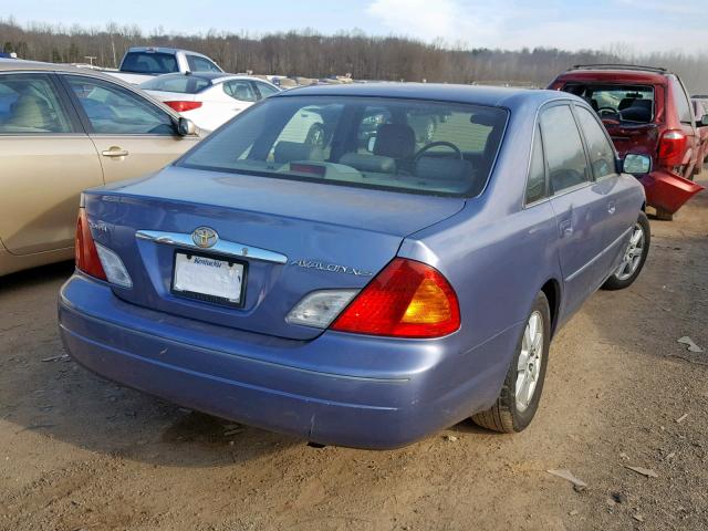 4T1BF28B7YU025504 - 2000 TOYOTA AVALON XL BLUE photo 4