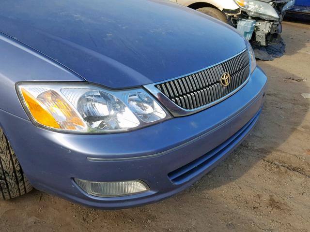 4T1BF28B7YU025504 - 2000 TOYOTA AVALON XL BLUE photo 9