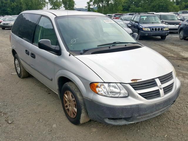 1D4GP25BX7B117764 - 2007 DODGE CARAVAN SE SILVER photo 1