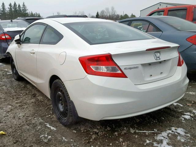 2HGFG3B96DH000283 - 2013 HONDA CIVIC EXL 白色 照片 3
