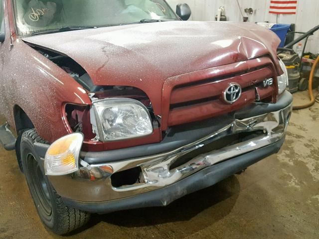 5TBKT42146S478952 - 2006 TOYOTA TUNDRA MAROON photo 9