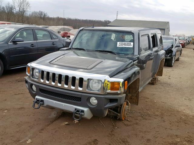 5GTEN13EX98110808 - 2009 HUMMER H3 BLACK photo 2