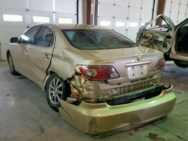 JTHBA30G740012199 - 2004 LEXUS ES 330 GOLD photo 3