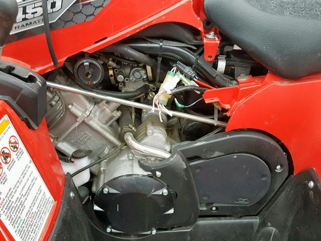 5Y4AJ63Y9EA102430 - 2014 YAMAHA YFM450 FWA RED photo 7