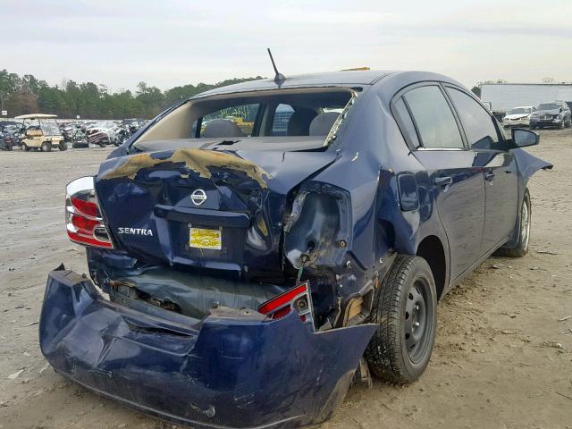 3N1AB61E18L708268 - 2008 NISSAN SENTRA 2.0 BLUE photo 4