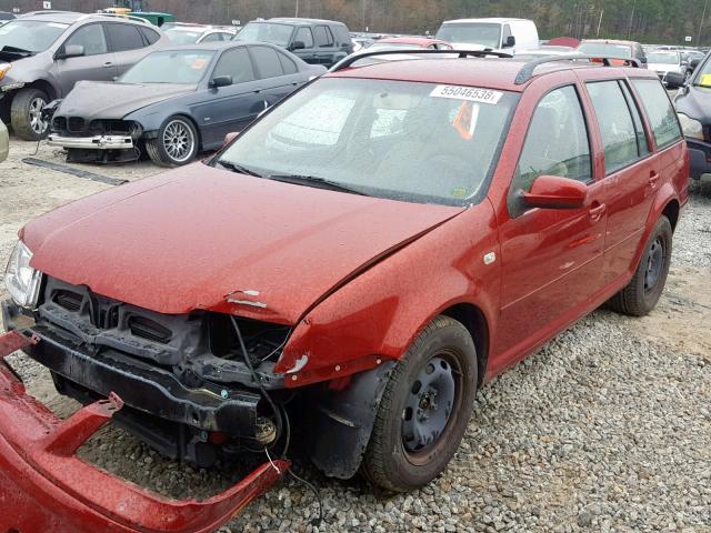 WVWRL61J65W012845 - 2005 VOLKSWAGEN JETTA GL RED photo 2