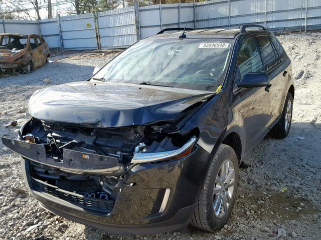 2FMDK3JC1DBC94630 - 2013 FORD EDGE SEL BLACK photo 2