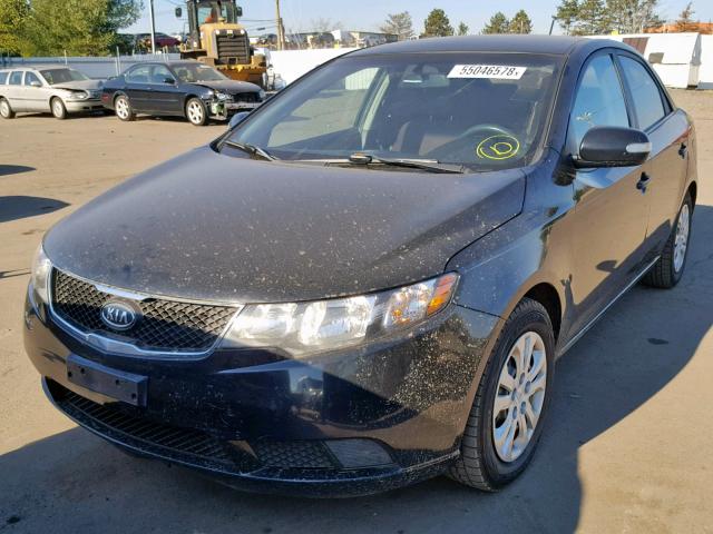 KNAFU4A28A5292228 - 2010 KIA FORTE EX BLACK photo 2