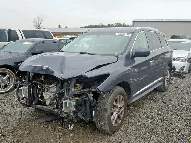 5N1AL0MN0DC321344 - 2013 INFINITI JX35 BASE GRAY photo 2