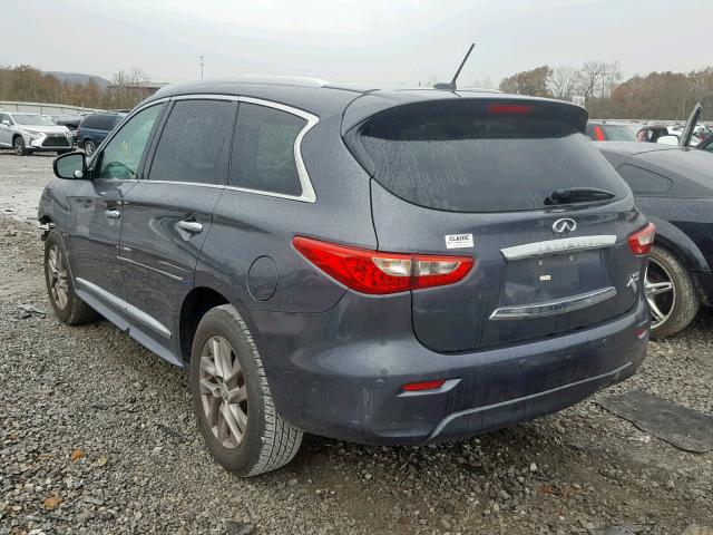 5N1AL0MN0DC321344 - 2013 INFINITI JX35 BASE GRAY photo 3