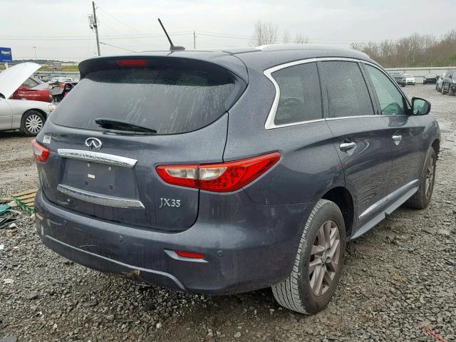 5N1AL0MN0DC321344 - 2013 INFINITI JX35 BASE GRAY photo 4