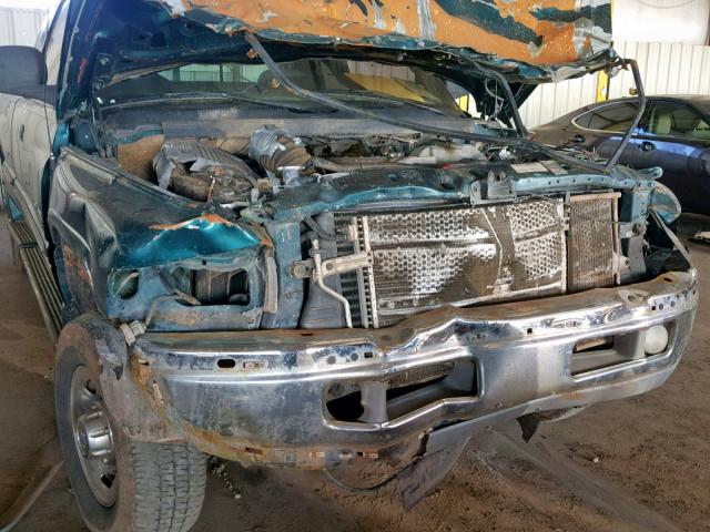 3B7KF2369XG179678 - 1999 DODGE RAM 2500 GREEN photo 9