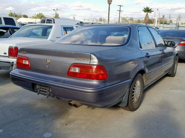JH4KA7677MC024205 - 1991 ACURA LEGEND LS GRAY photo 4