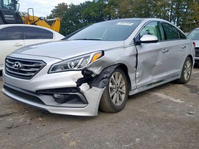 5NPE34AF7GH435621 - 2016 HYUNDAI SONATA SPO GRAY photo 2