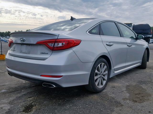 5NPE34AF7GH435621 - 2016 HYUNDAI SONATA SPO GRAY photo 4