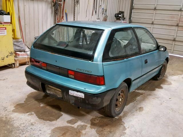 2C1MR2462N6708943 - 1992 GEO METRO BASE GREEN photo 4