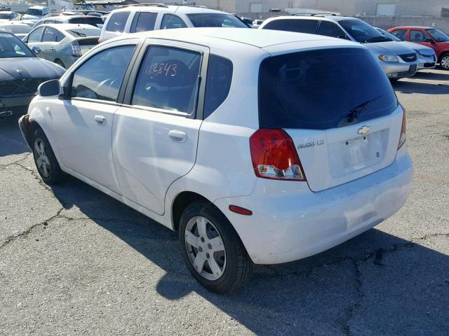 KL1TD66696B670487 - 2006 CHEVROLET AVEO BASE Ağ foto 3