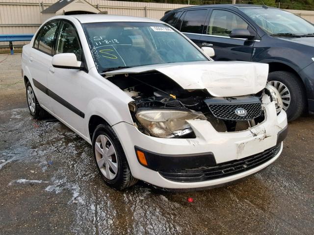 KNADE123066076448 - 2006 KIA RIO WHITE photo 1