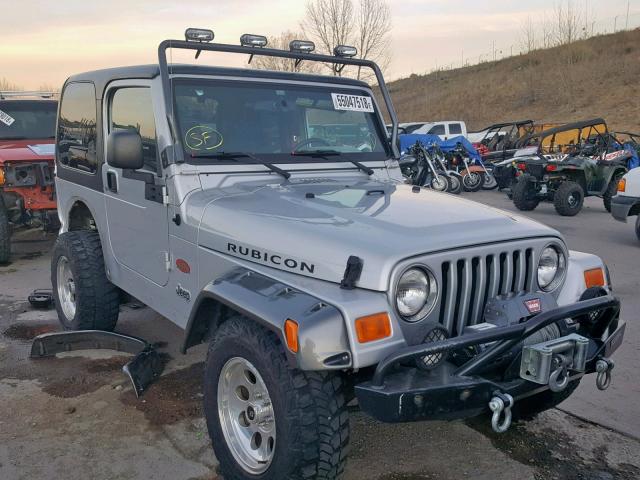 1J4FA69S73P375145 - 2003 JEEP WRANGLER / SILVER photo 1