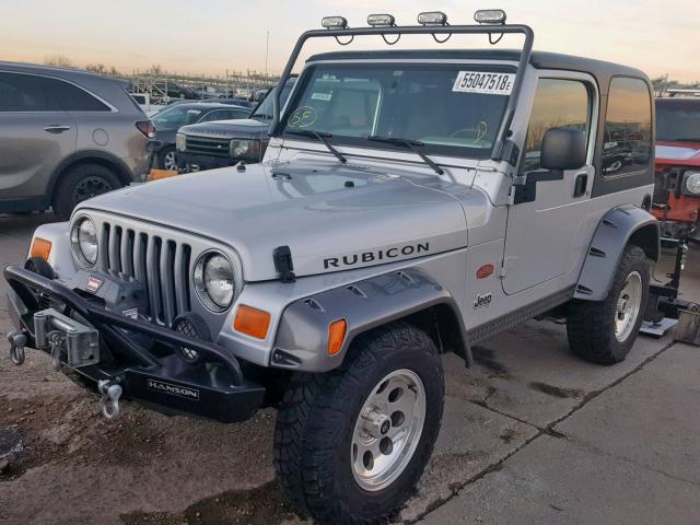 1J4FA69S73P375145 - 2003 JEEP WRANGLER / SILVER photo 2