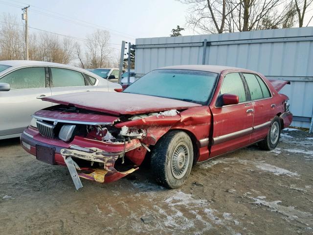 2MELM74W2RX666248 - 1994 MERCURY GRAND MARQ MAROON photo 2