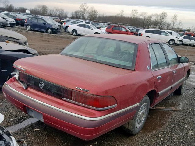 2MELM74W2RX666248 - 1994 MERCURY GRAND MARQ MAROON photo 4