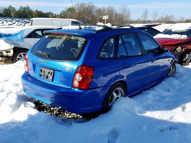 JM1BJ245131145778 - 2003 MAZDA PROTEGE PR BLUE photo 4