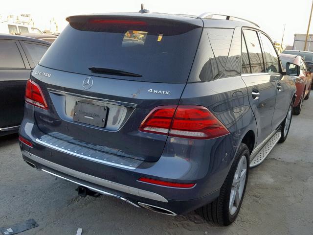 4JGDA5HB1GA691668 - 2016 MERCEDES-BENZ GLE 350 4M GRAY photo 4