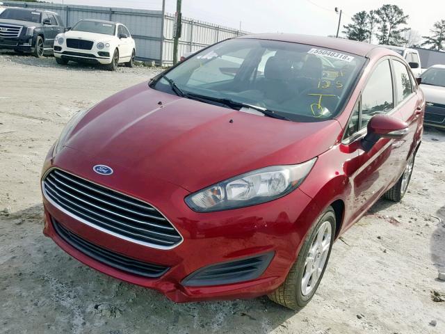 3FADP4BJ1EM127926 - 2014 FORD FIESTA SE RED photo 2