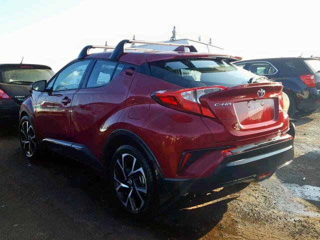 NMTKHMBXXJR010597 - 2018 TOYOTA C-HR XLE RED photo 3