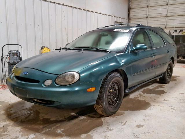 1FALP57U8VA235574 - 1997 FORD TAURUS GL GREEN photo 2