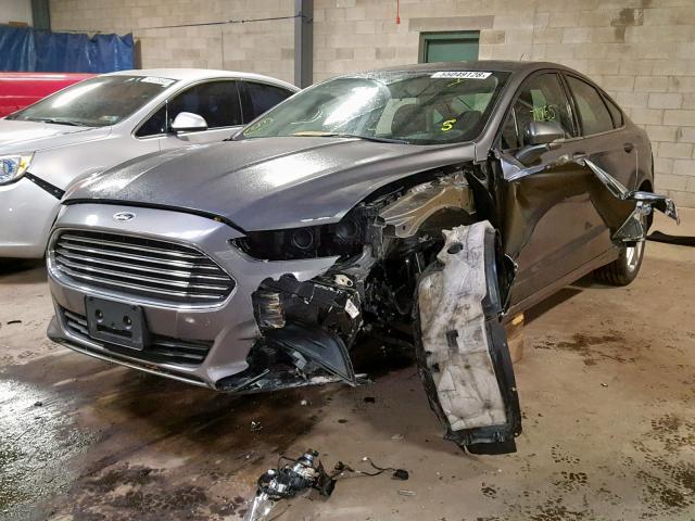 3FA6P0H77ER262831 - 2014 FORD FUSION SE GRAY photo 2