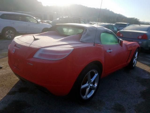 1G8MG35X27Y129786 - 2007 SATURN SKY REDLIN RED photo 4