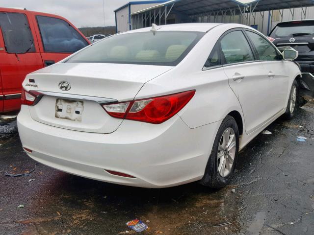 5NPEB4AC4CH432579 - 2012 HYUNDAI SONATA GLS WHITE photo 4