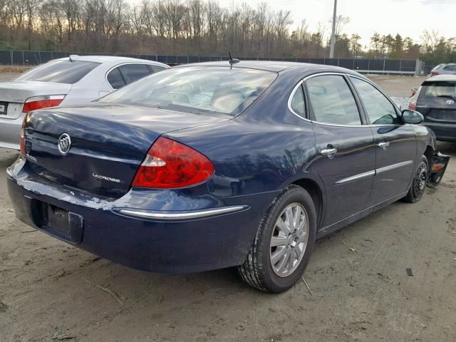 2G4WD582391166589 - 2009 BUICK LACROSSE C BLUE photo 4