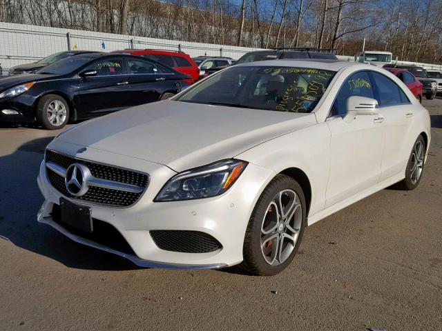 WDDLJ6HB2FA134522 - 2015 MERCEDES-BENZ CLS 400 4M WHITE photo 2