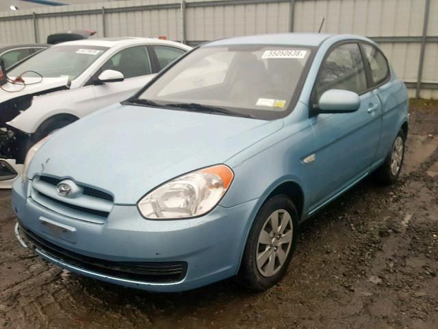 KMHCM3AC2AU184441 - 2010 HYUNDAI ACCENT BLU BLUE photo 2