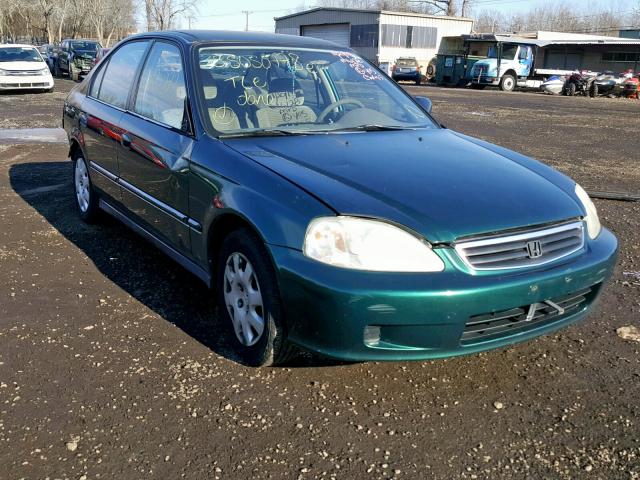 2HGEJ6613YH573165 - 2000 HONDA CIVIC BASE GREEN photo 1