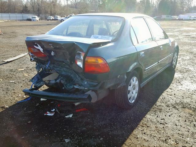 2HGEJ6613YH573165 - 2000 HONDA CIVIC BASE GREEN photo 4
