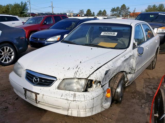 1YVGF22C4Y5170547 - 2000 MAZDA 626 ES WHITE photo 2