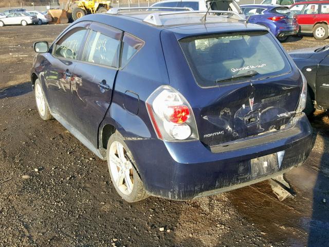 5Y2SM670X9Z426129 - 2009 PONTIAC VIBE BLUE photo 3