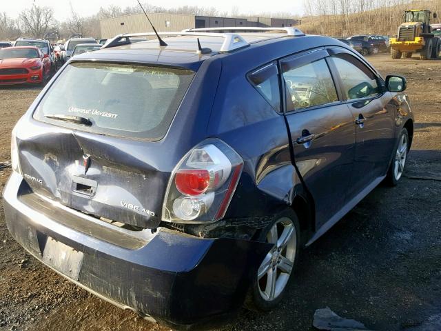 5Y2SM670X9Z426129 - 2009 PONTIAC VIBE BLUE photo 4