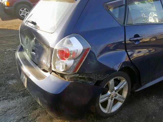 5Y2SM670X9Z426129 - 2009 PONTIAC VIBE BLUE photo 9