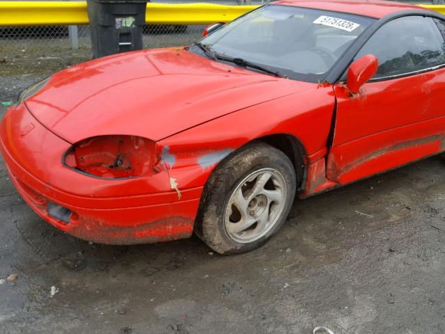 JB3AM44HXRY003505 - 1994 DODGE STEALTH RED photo 9