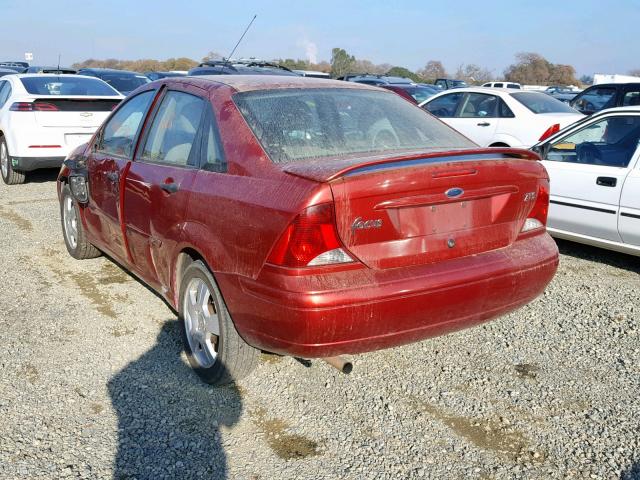 1FAFP38Z73W206983 - 2003 FORD FOCUS ZTS RED photo 3