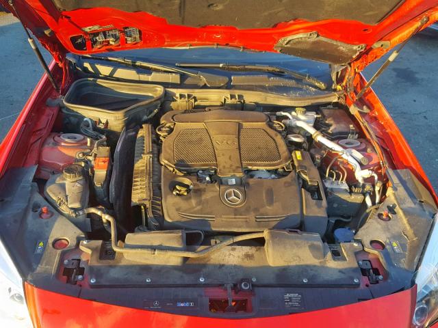 WDDPK5HA4CF032377 - 2012 MERCEDES-BENZ SLK 350 RED photo 7