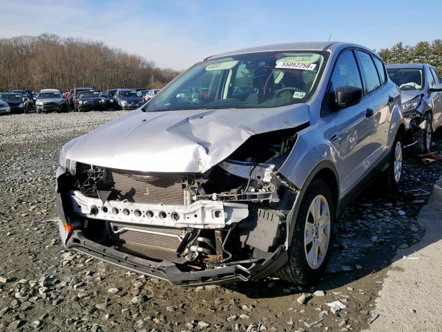 1FMCU0F71EUB20312 - 2014 FORD ESCAPE S SILVER photo 2