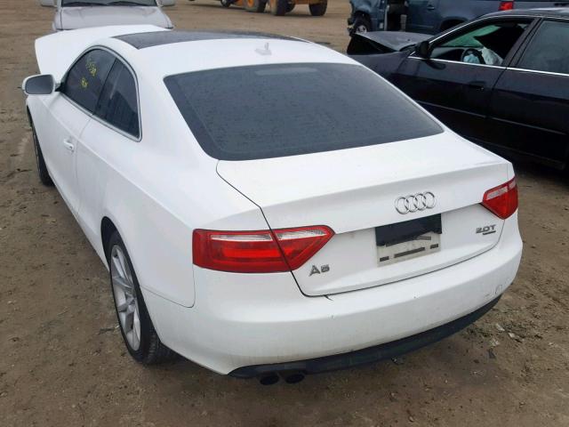 WAUCFAFR4BA022214 - 2011 AUDI A5 PREMIUM WHITE photo 3