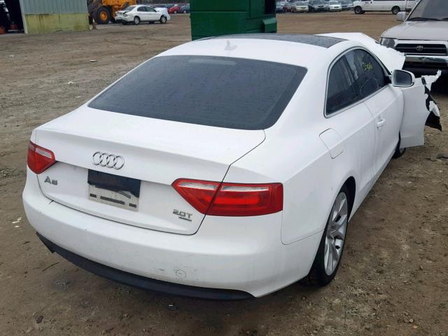 WAUCFAFR4BA022214 - 2011 AUDI A5 PREMIUM WHITE photo 4