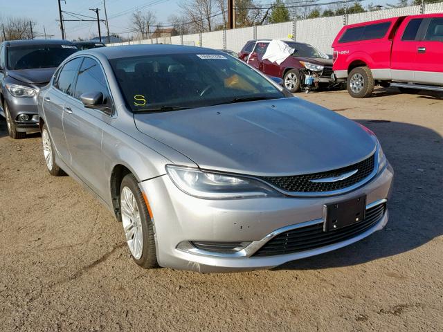 1C3CCCAB3FN661933 - 2015 CHRYSLER 200 LIMITE SILVER photo 1